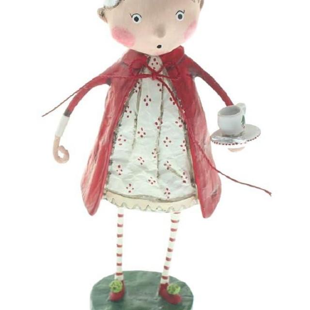 Lori Mitchell 12266 Rosy Cozy Mrs Claus Figurine 7.5"