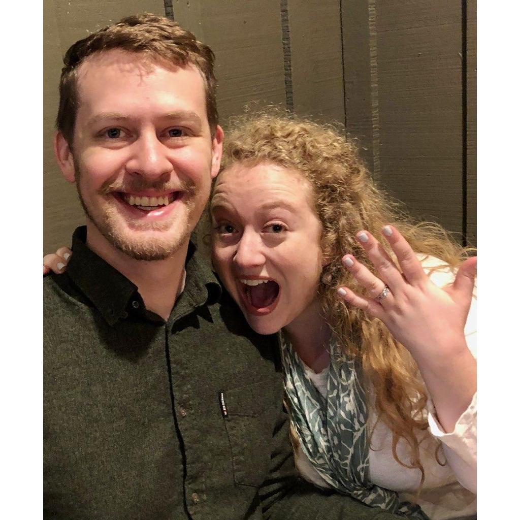 That ringgggg tho...
the morning after we got engaged!