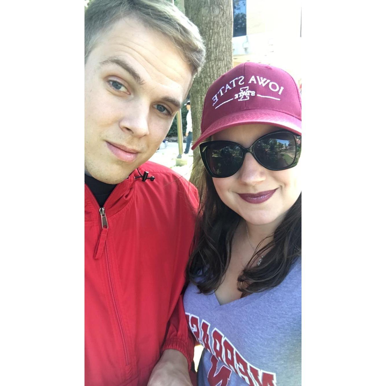 Coco's first Husker's game, still repping state!
