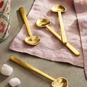 Golden Heart Spoons, Set of 4