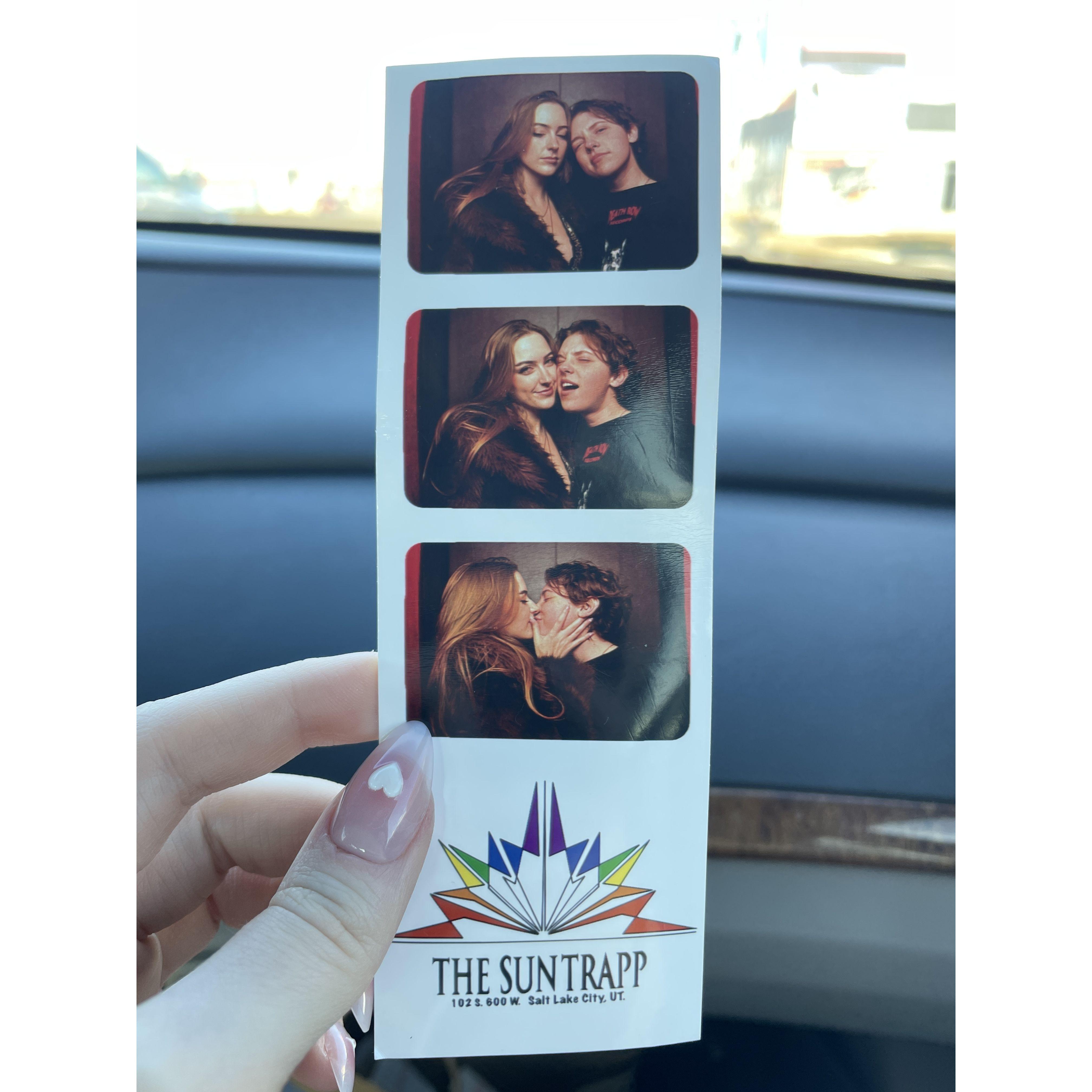 Another strip from a photo booth!