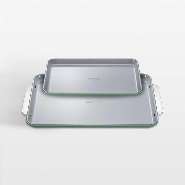 Caraway Sage Non-Stick Ceramic Baking Sheet Duo