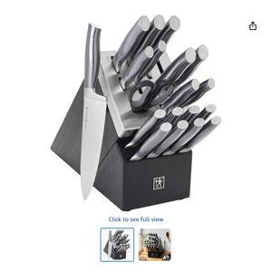 HENCKELS Graphite 20-pc Self-Sharpening Knife Set with Block