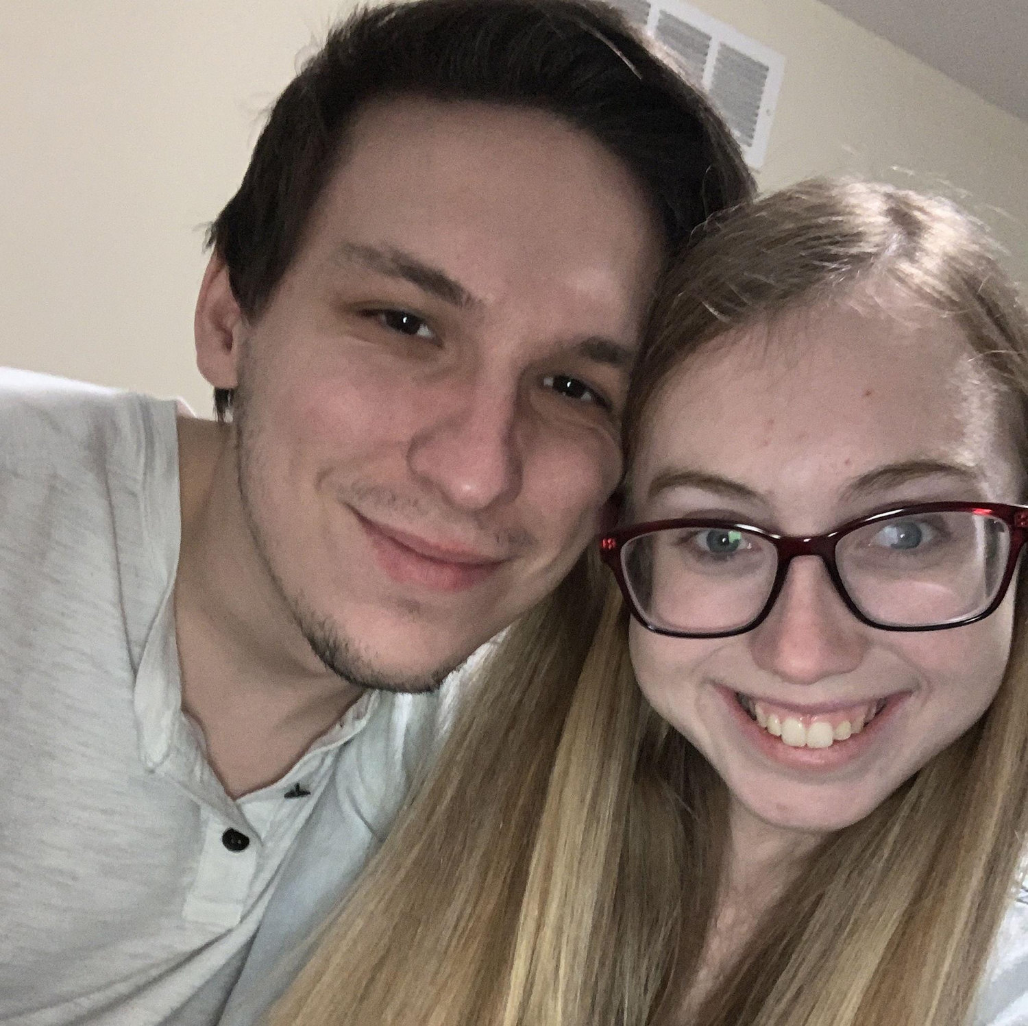 One of many pictures we took together during the COVID Lockdown in March 2020. We just couldn't stay away from each other!