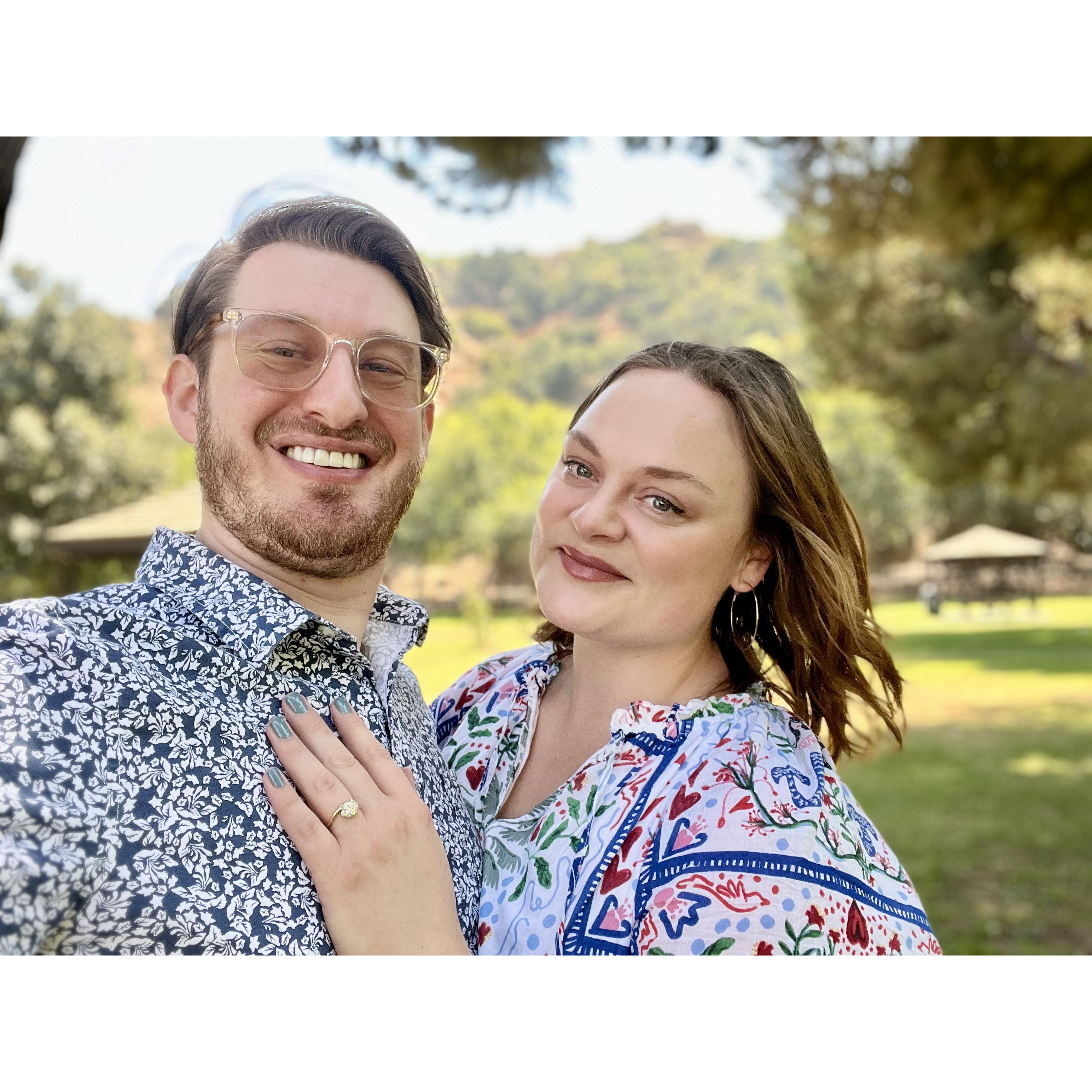 Cute engagement photo.