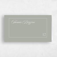 Green Wedding Place Card - Carulas