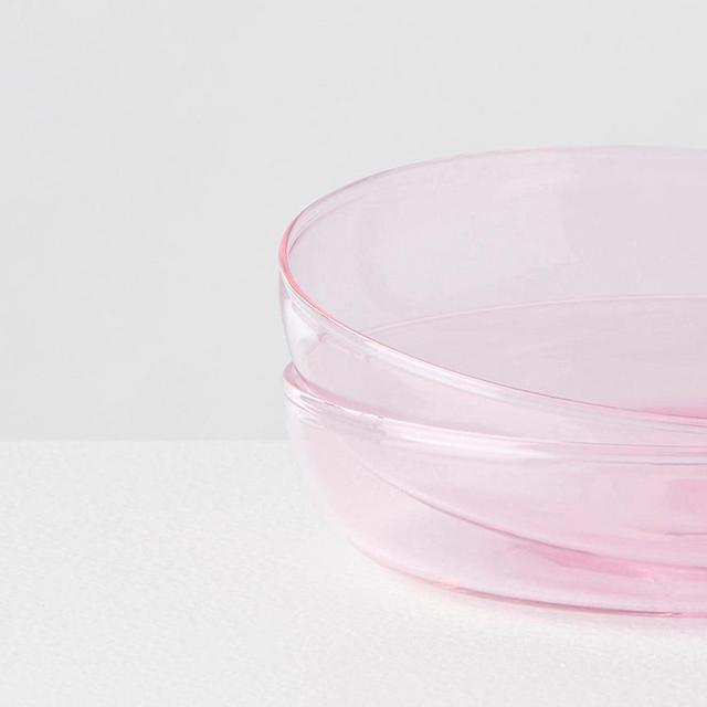 2 GLASS PLATES | PINK