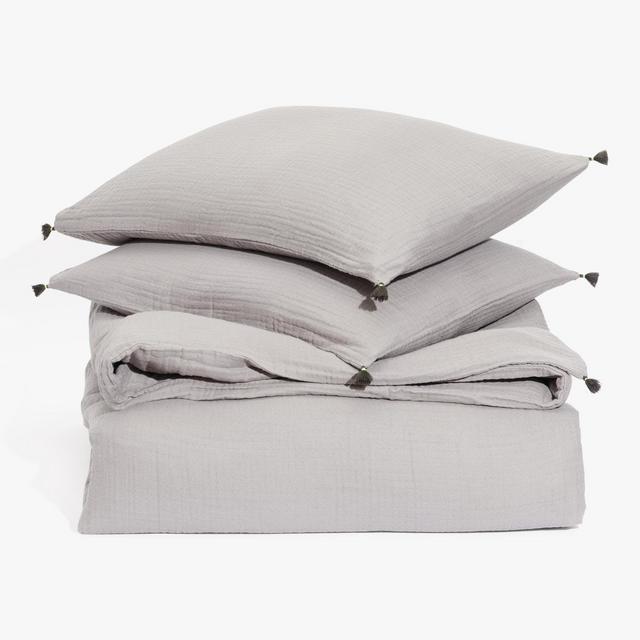abcDNA Organic Ruya Duvet Set Gray