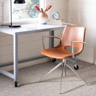 Dawn Leather Swivel Armchair