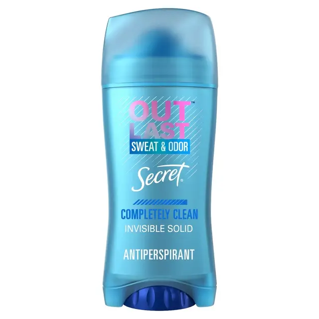 Secret Outlast Invisible Solid Antiperspirant Deodorant for Women - Completely Clean Scent - 2.6oz