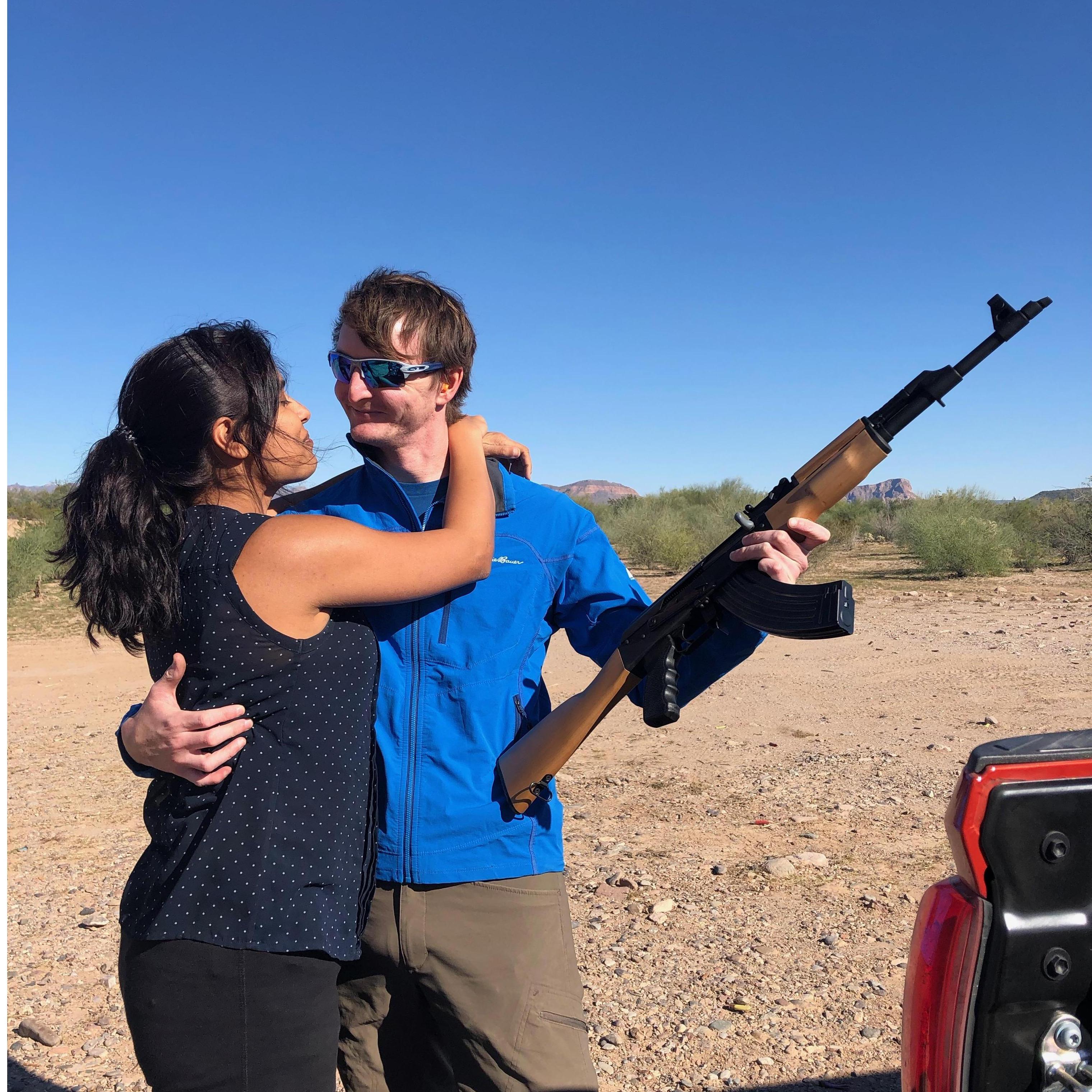 I may have been hyperventilating and weak in the knees after this trip! It was a lot of fun- and I discovered that I LOVE going shooting!