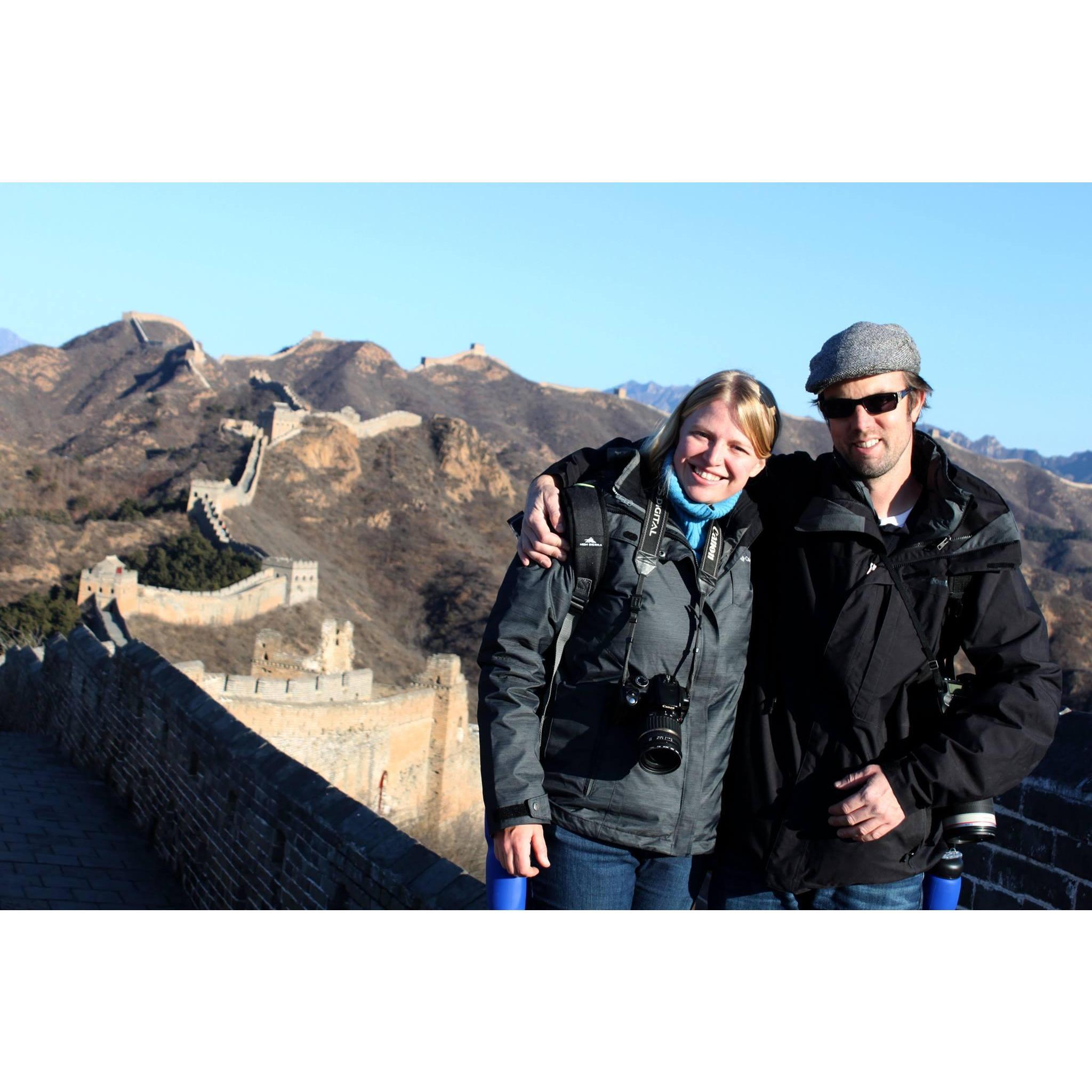 Walking on The Great Wall of China