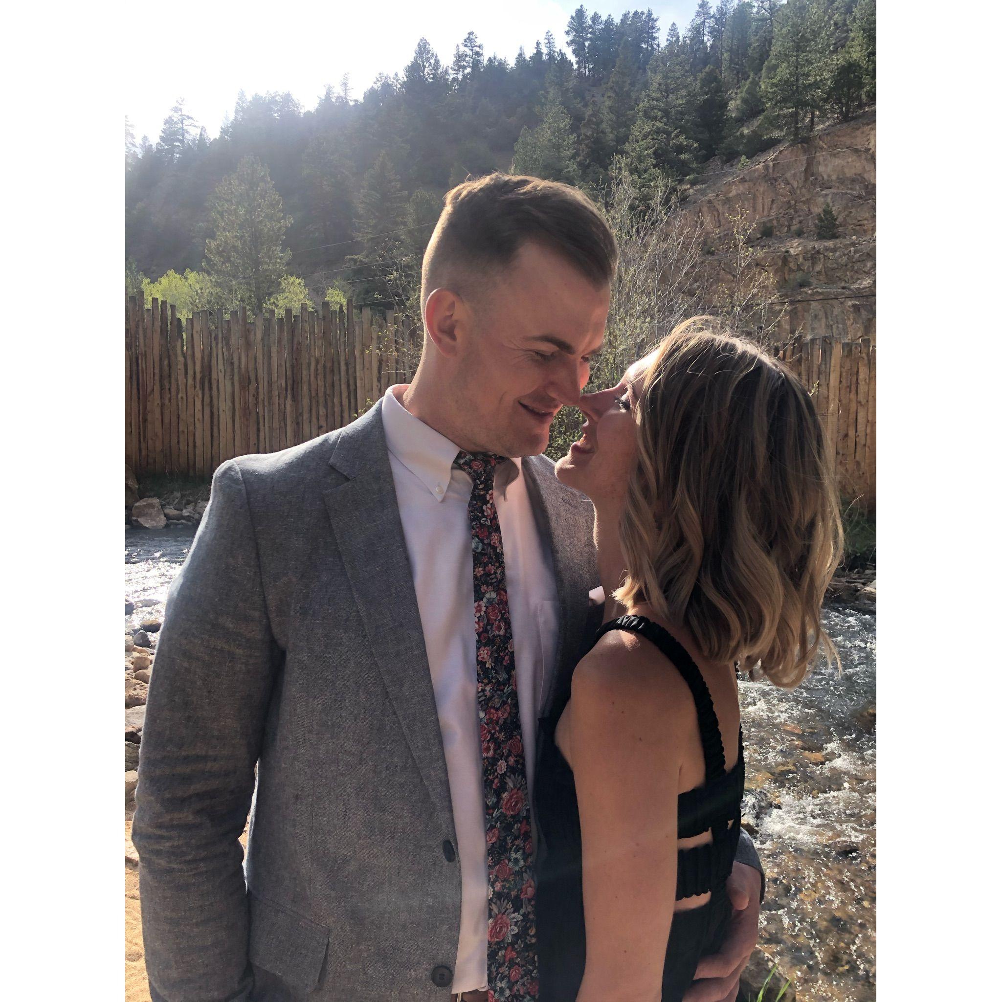 The first wedding we attended together. Cheers Taylor & David!
