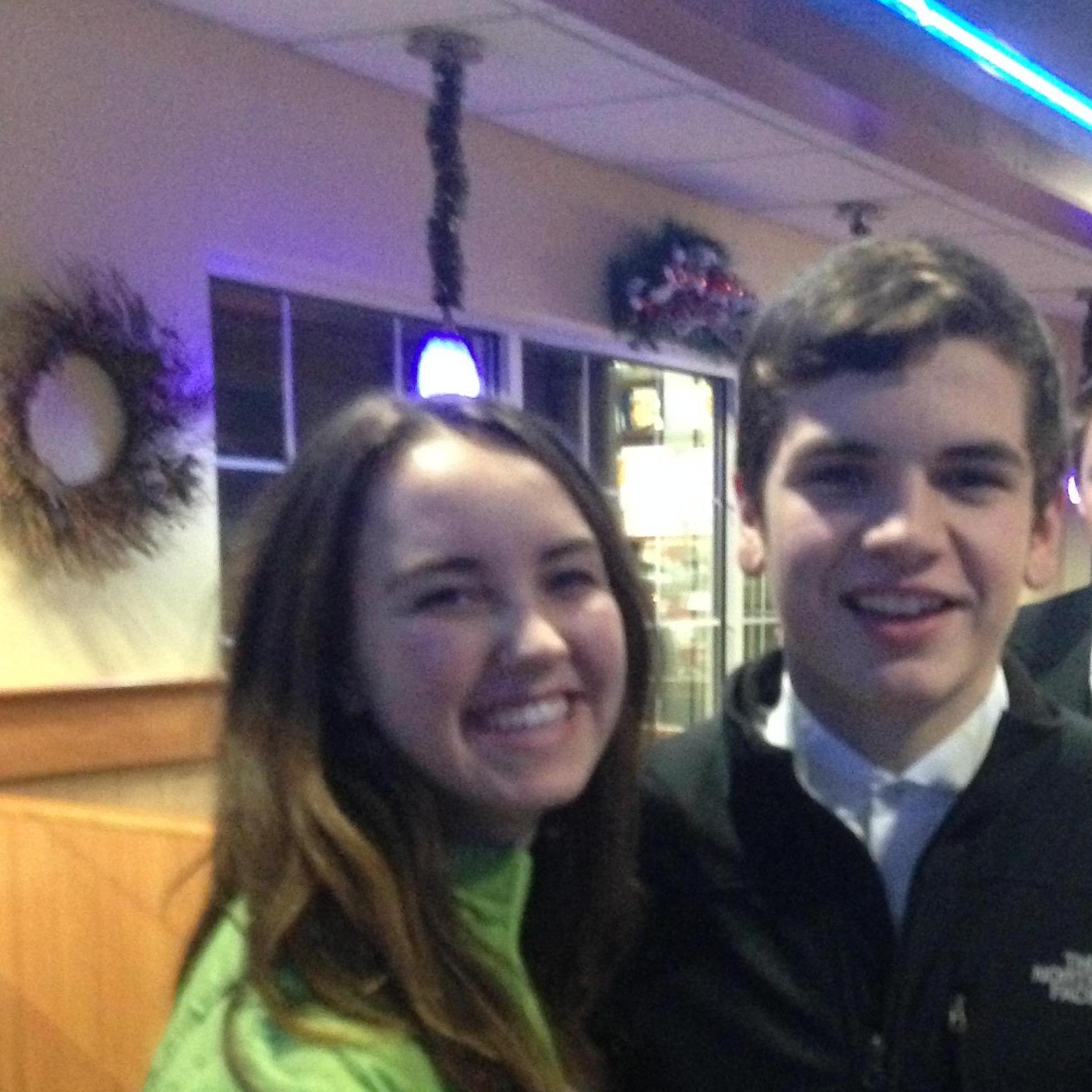 Our first picture together as a couple