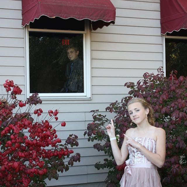 The beginning of our "window picture" tradition began at Freshman Homecoming (2014)