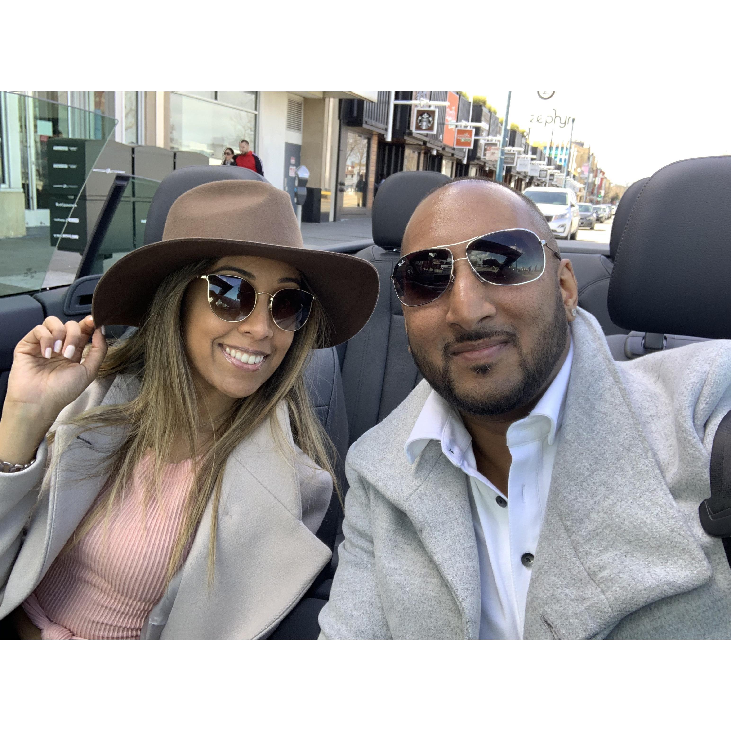 Cruising with the top down in San Fran!