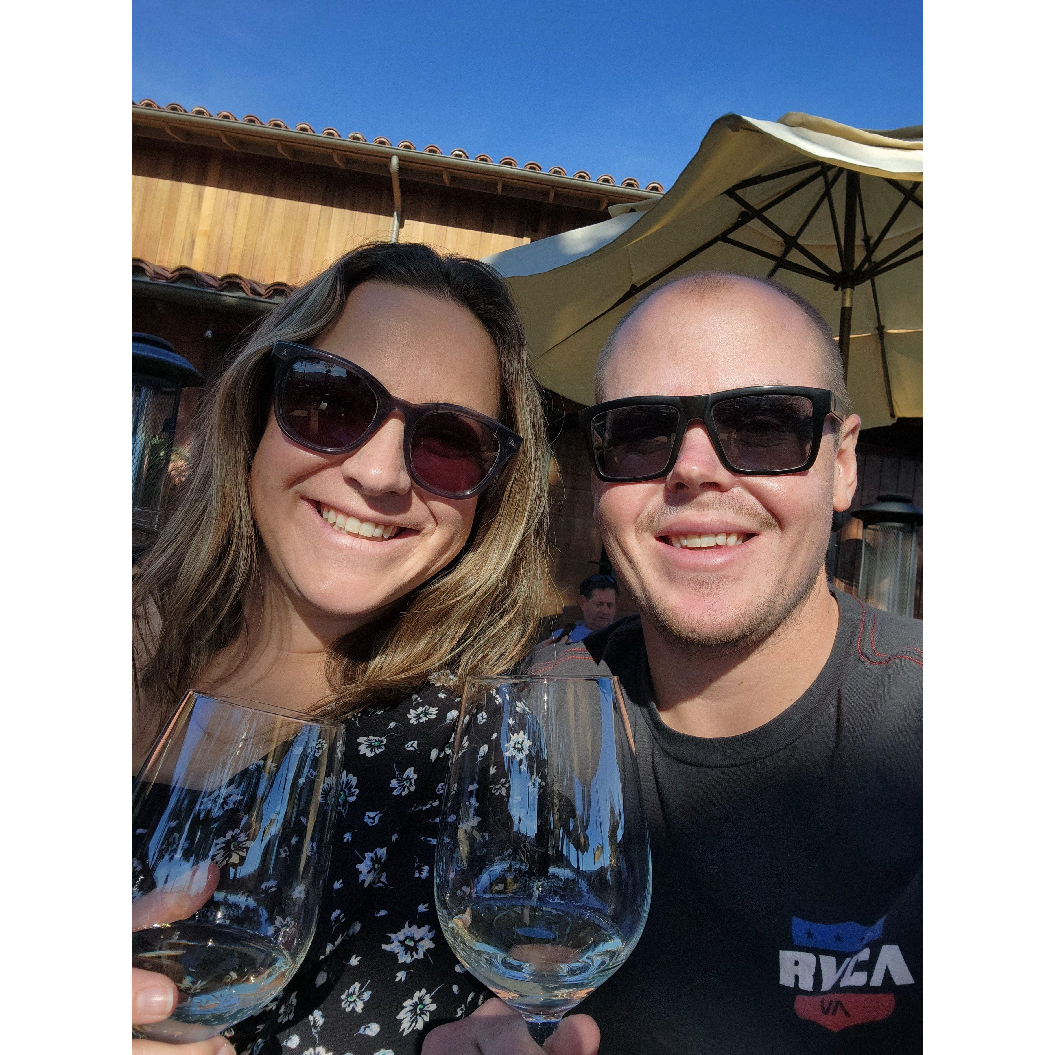 Lauren has shown Jacob that wine is okay to drink, it doesn't always have to be coors light.