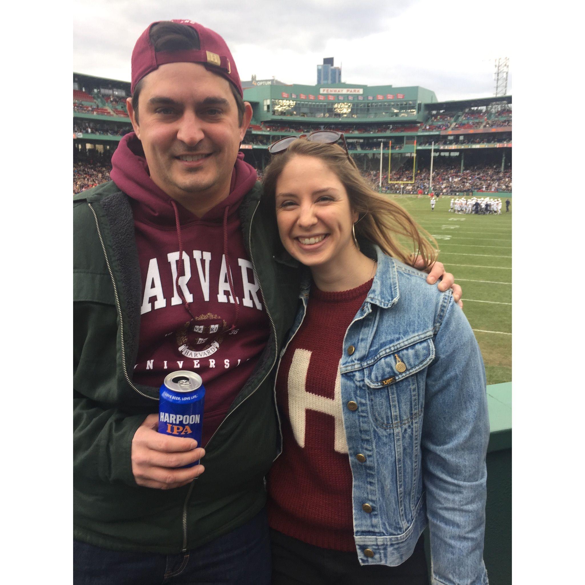 and he was indoctrinated into the age-old Harvard-Yale rivalry (sorry, Grandpa Don).