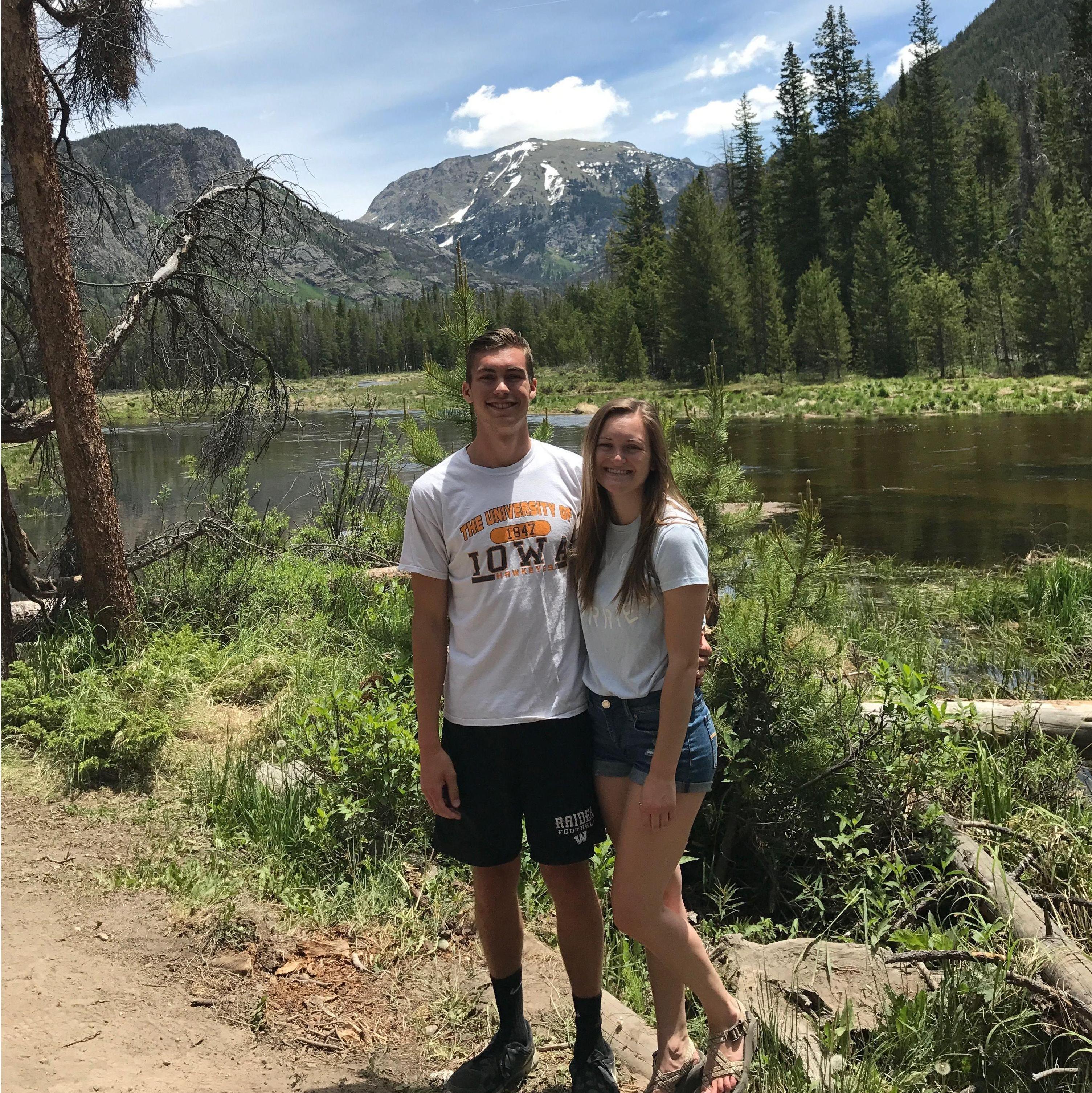 The first time Tyler came to meet the parents and visit where Danielle grew up - Colorado, 2017