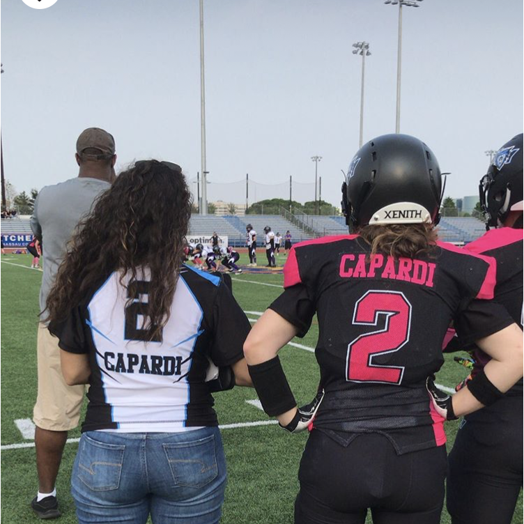 Love and Football - fun fact: Gina plays professional women’s tackle football. She is wide receiver.