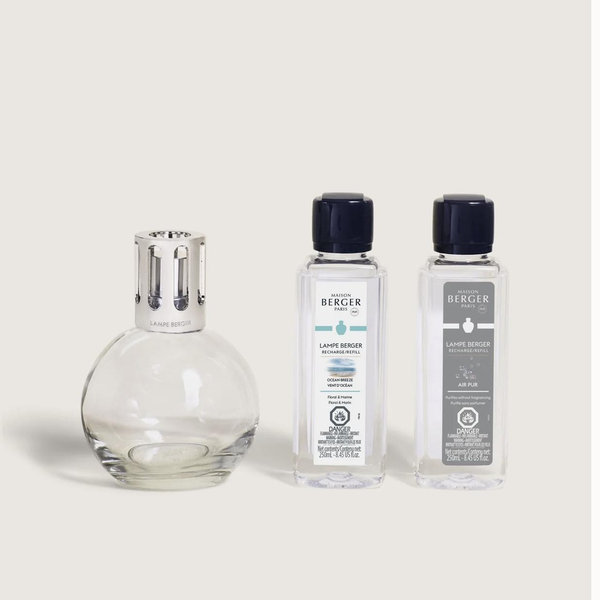 Essential Round Lamp Ritual Starter Kit with Air Pur So Neutral + Ocean Breeze