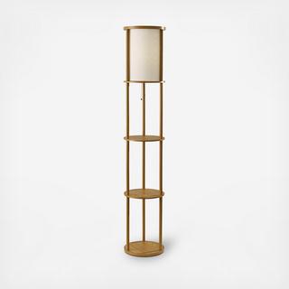 Stewart Round Shelf Floor Lamp