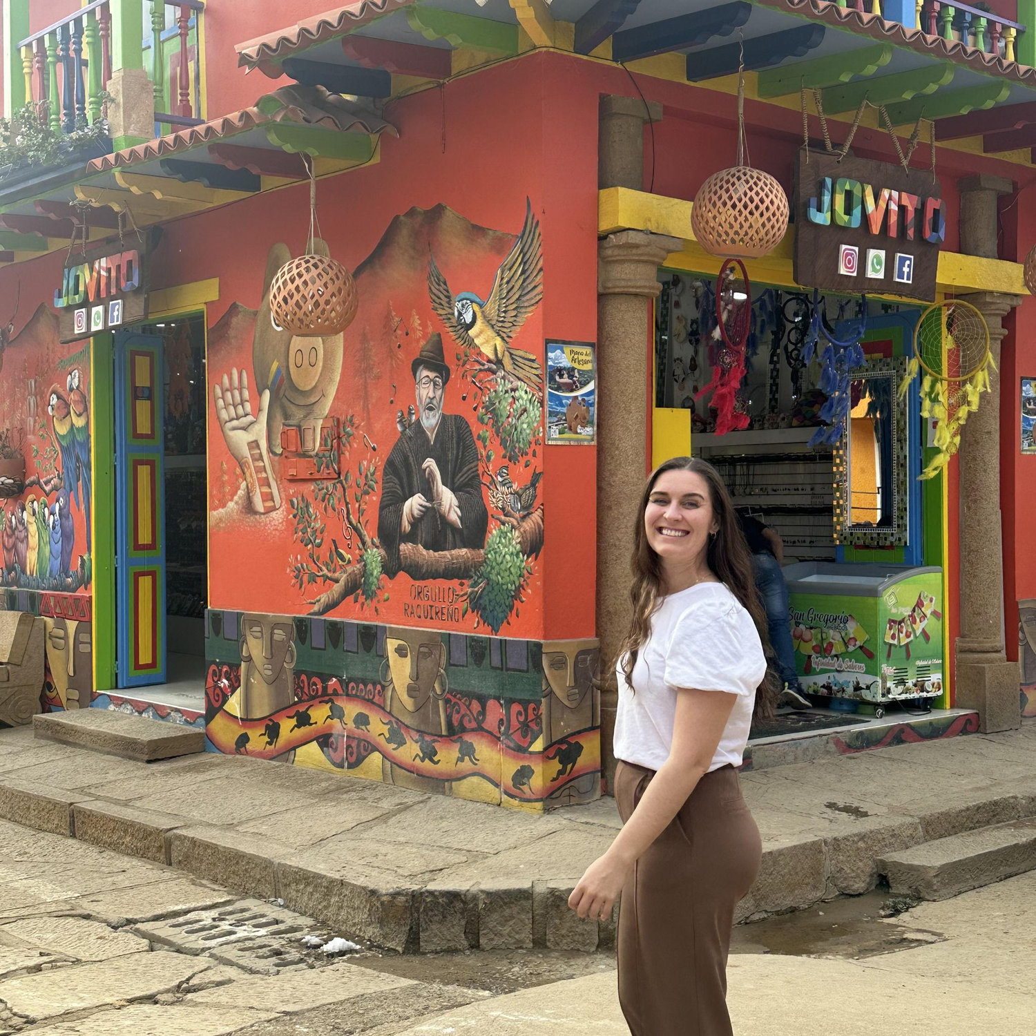 Krystin in Raquira, Colombia.