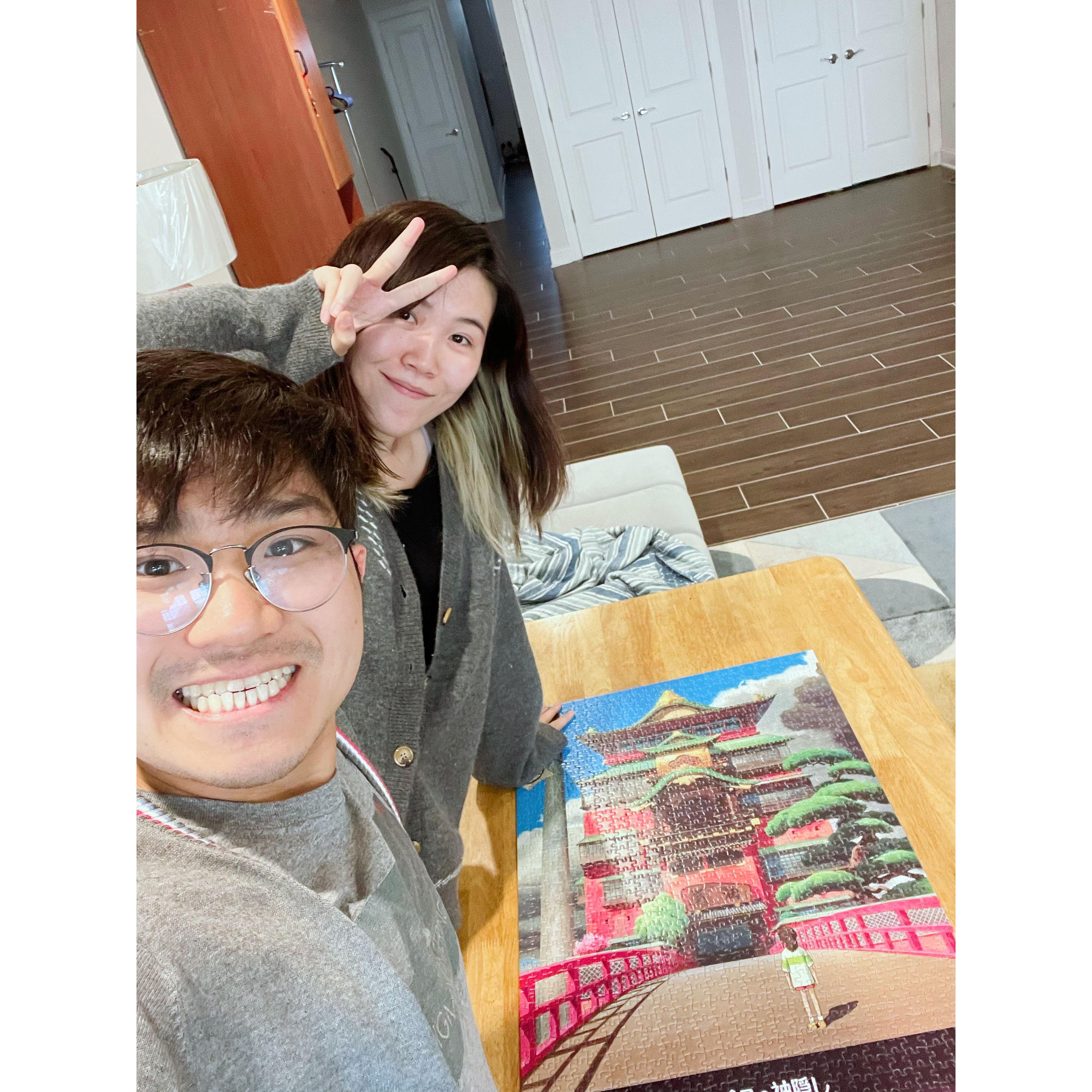 [2022-05] Finished our anniversary puzzle <3