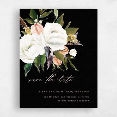Black Wedding Save the Date - Octavia Bloom