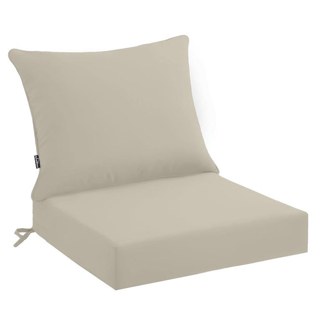PatioGlow Outdoor Seat Cushion Set 22 x 24 x 4 Inch, Waterproof & Fade Resistant Patio Furniture Cushions with Removable Cover, Thick Deep Seating Pads for Outside Chair Sofa Couch