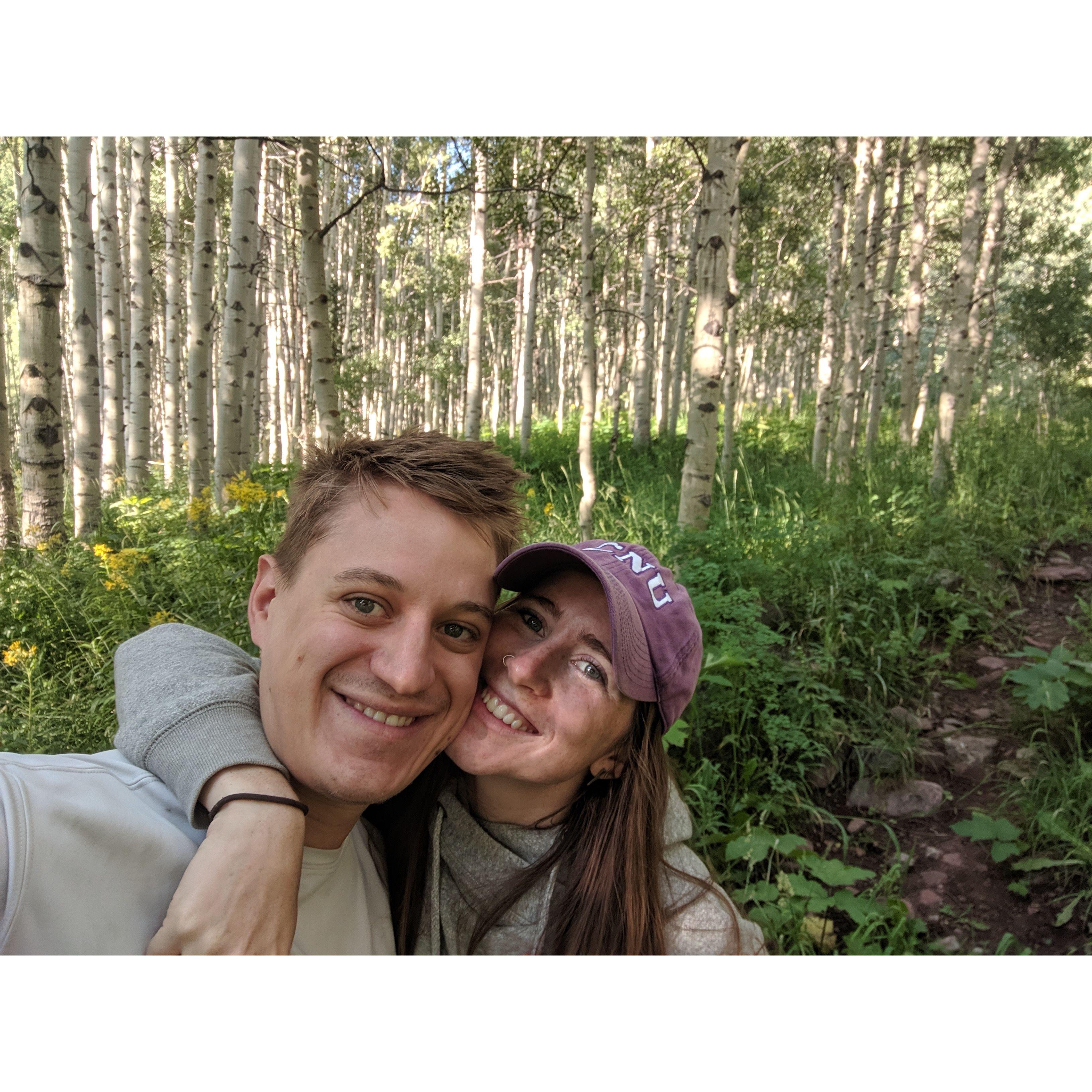 Camping amongst the Aspens