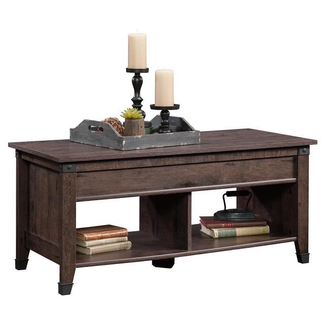 Carson Forge Lift Top Coffee Table Dark Brown - Sauder