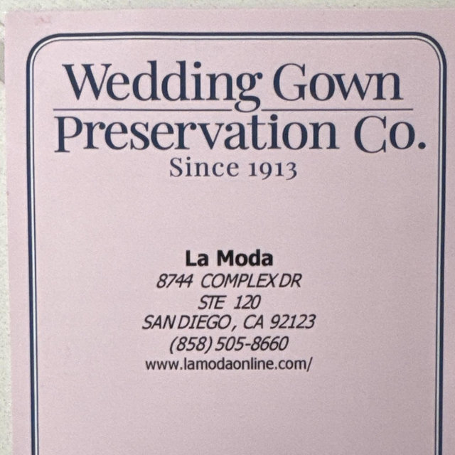 Wedding Gown Preservation