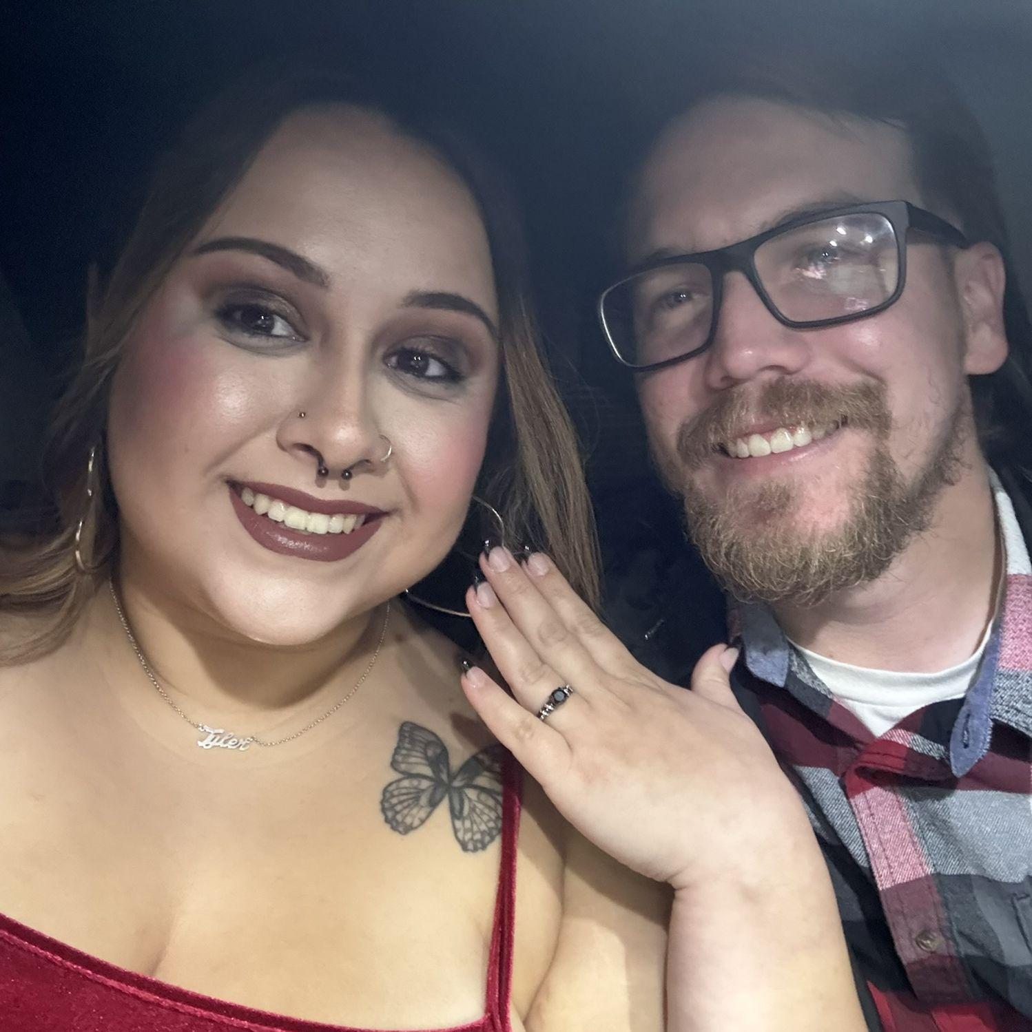 All leading to New Year's Eve where we got engaged on a mountain cliff overlooking the city (peep the tear streaks from Emmy happy crying so much)