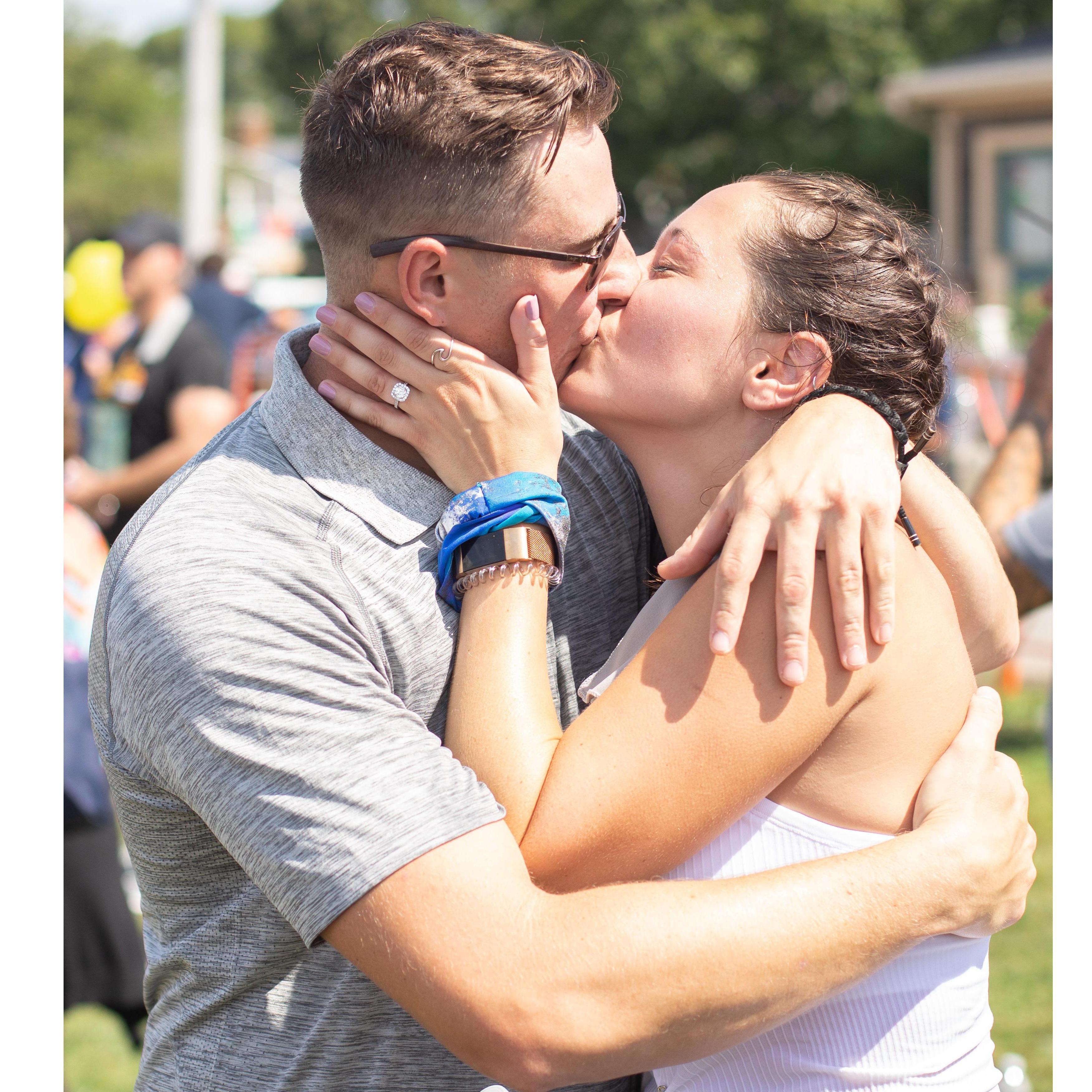 The day we got engaged.