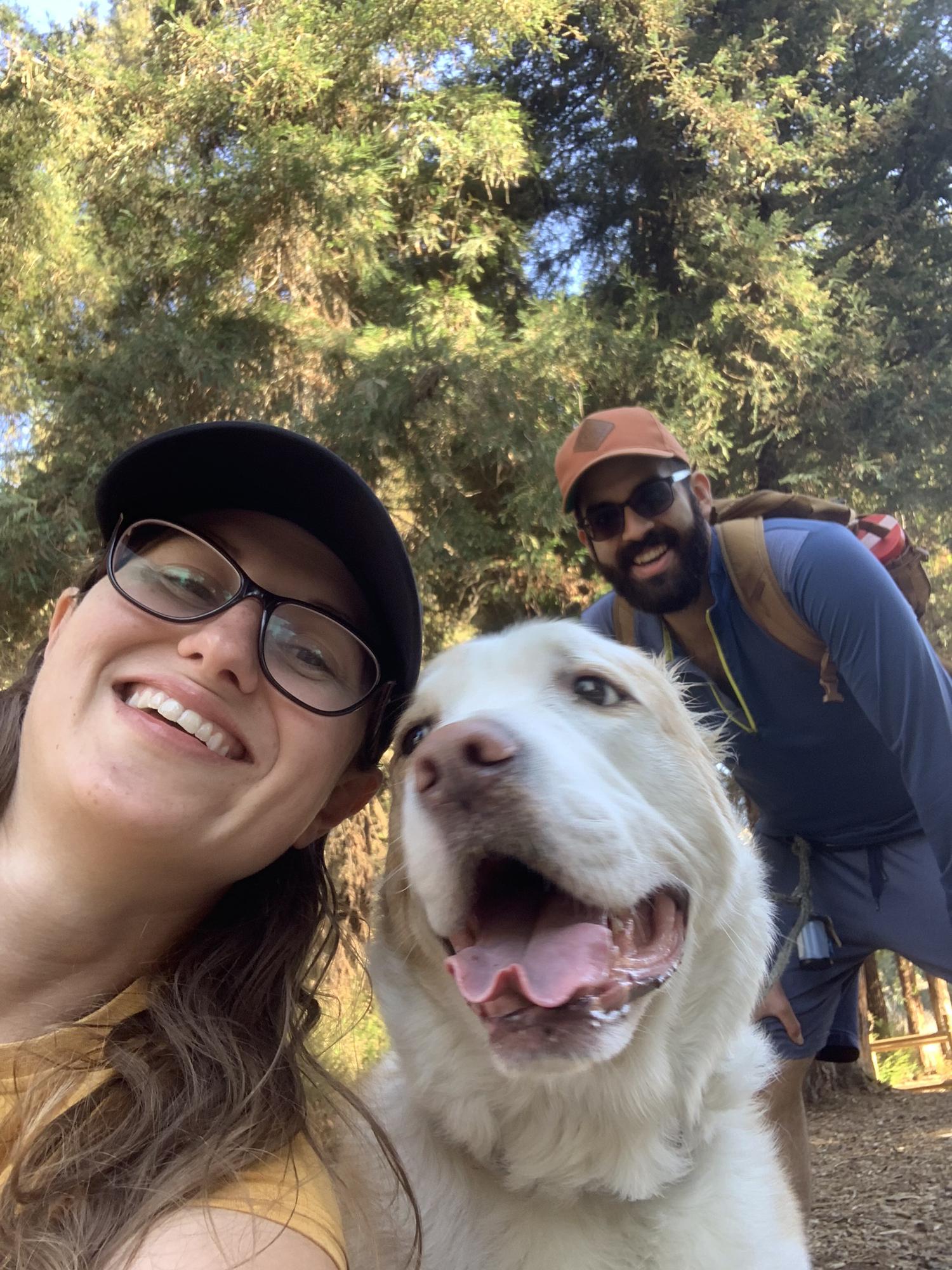 Hiking near home with Archie.