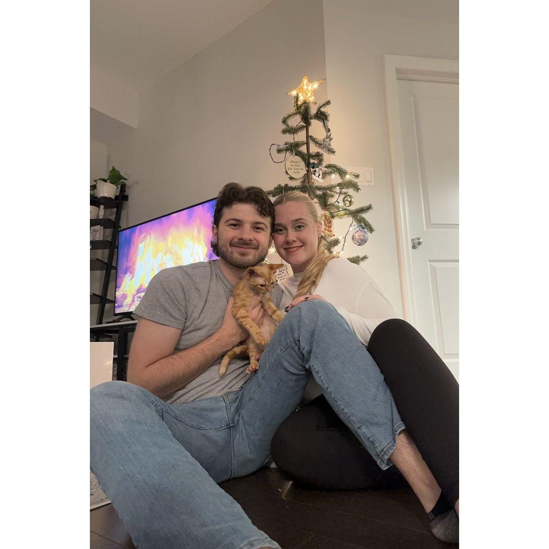 The Bride and Groom's third Christmas living together!