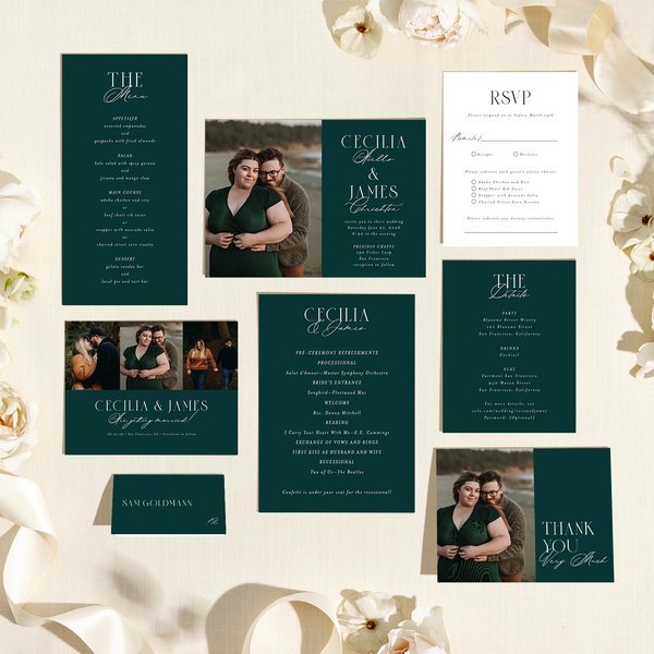 Zola Wedding Invitations - Shahira Photo