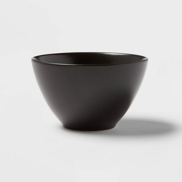 29oz Stoneware Houlton Bowl Black - Threshold™