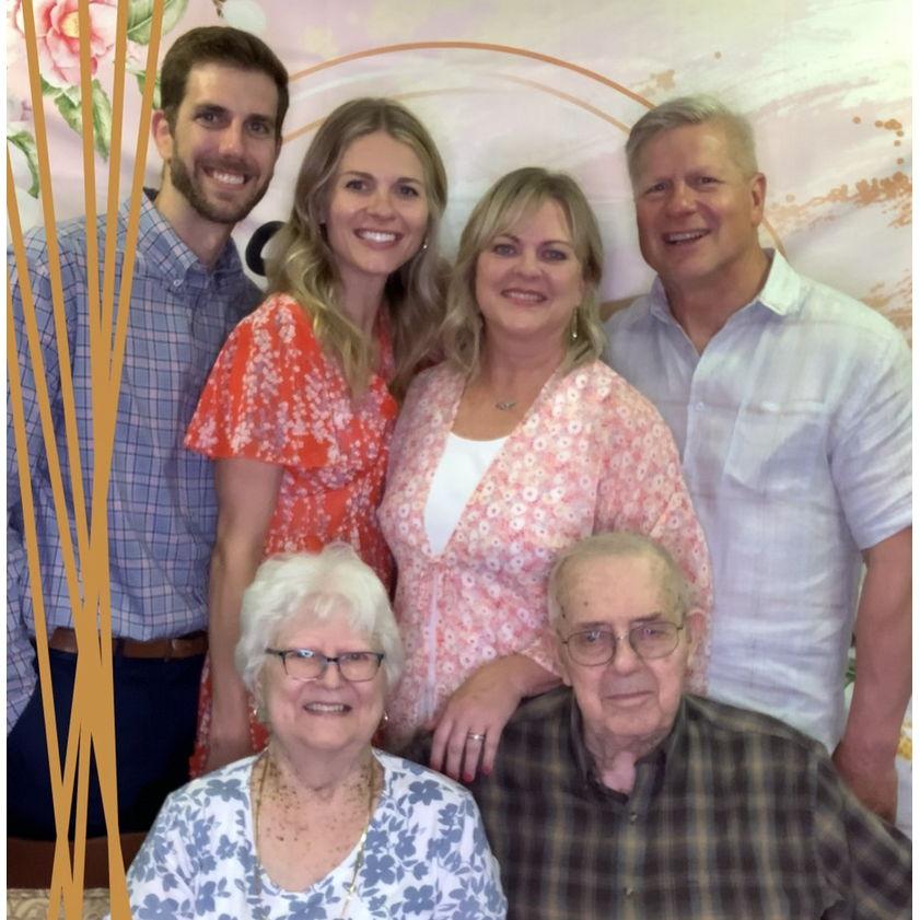 Mother's Day 2022 with Alyssa's parents and grandparents.