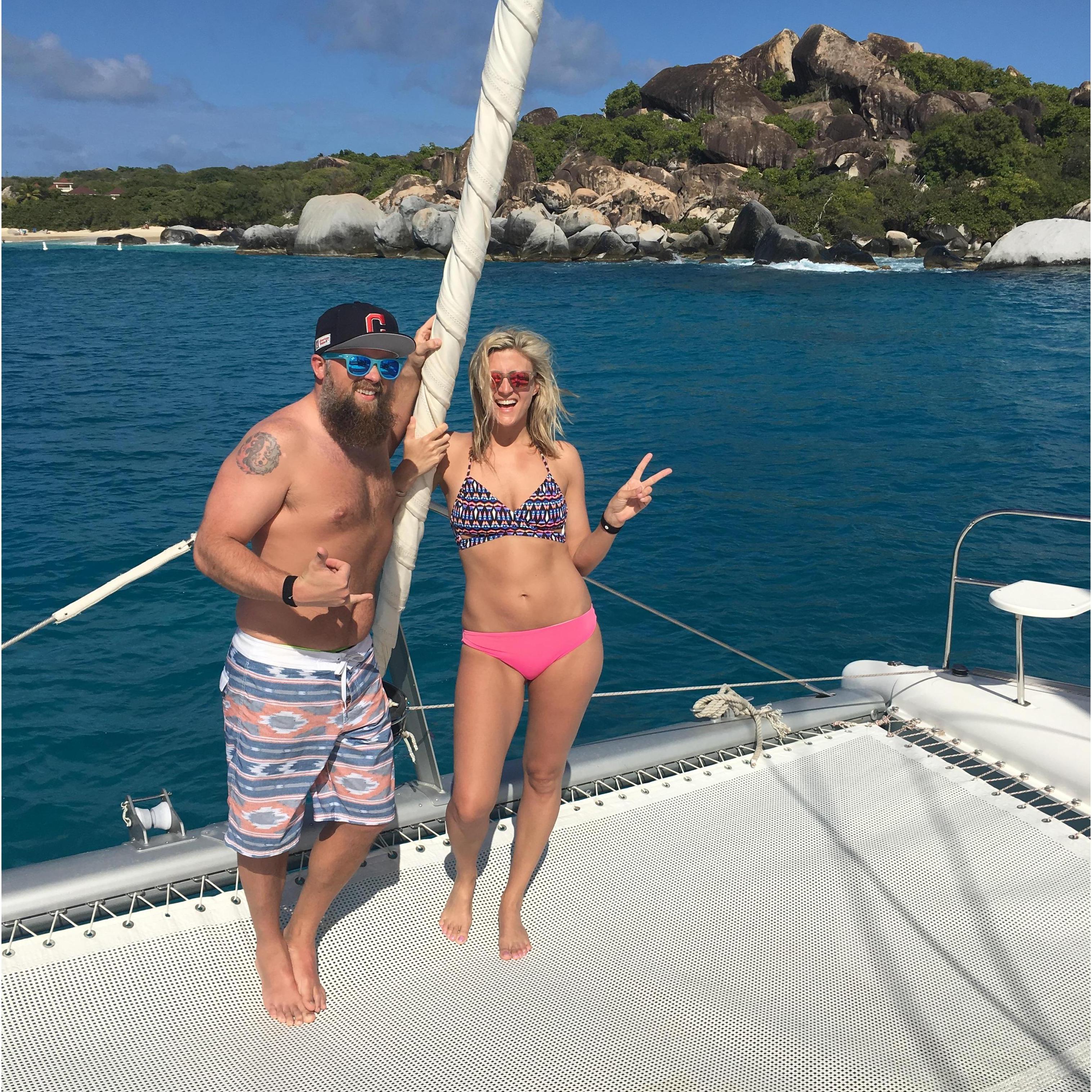 Our first of many adventures in the Caribbean