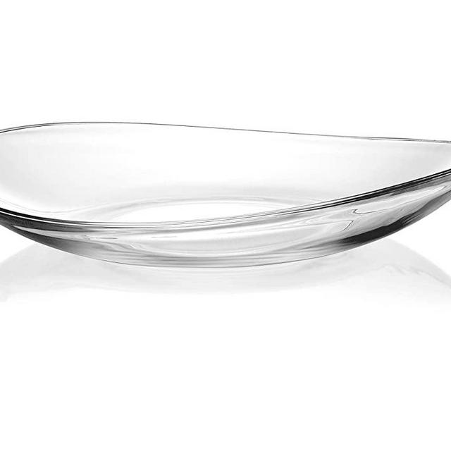 Glass Large Centerpiece - Serving Bowl - 15.7" D - By Barski - European Quality - - 15.7" Diameter - - Made in Europe
