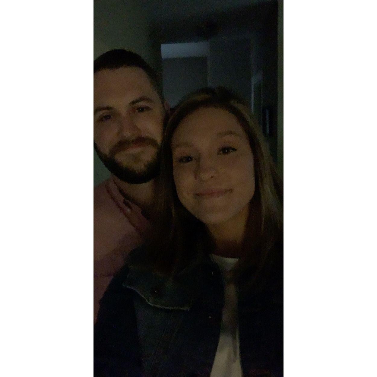 Our first official picture as a couple!