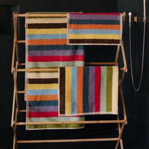 Hummingbird Stripe Towels - Set of 3