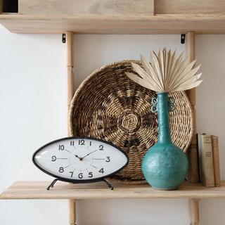 Decorative Oval Mantel Clock