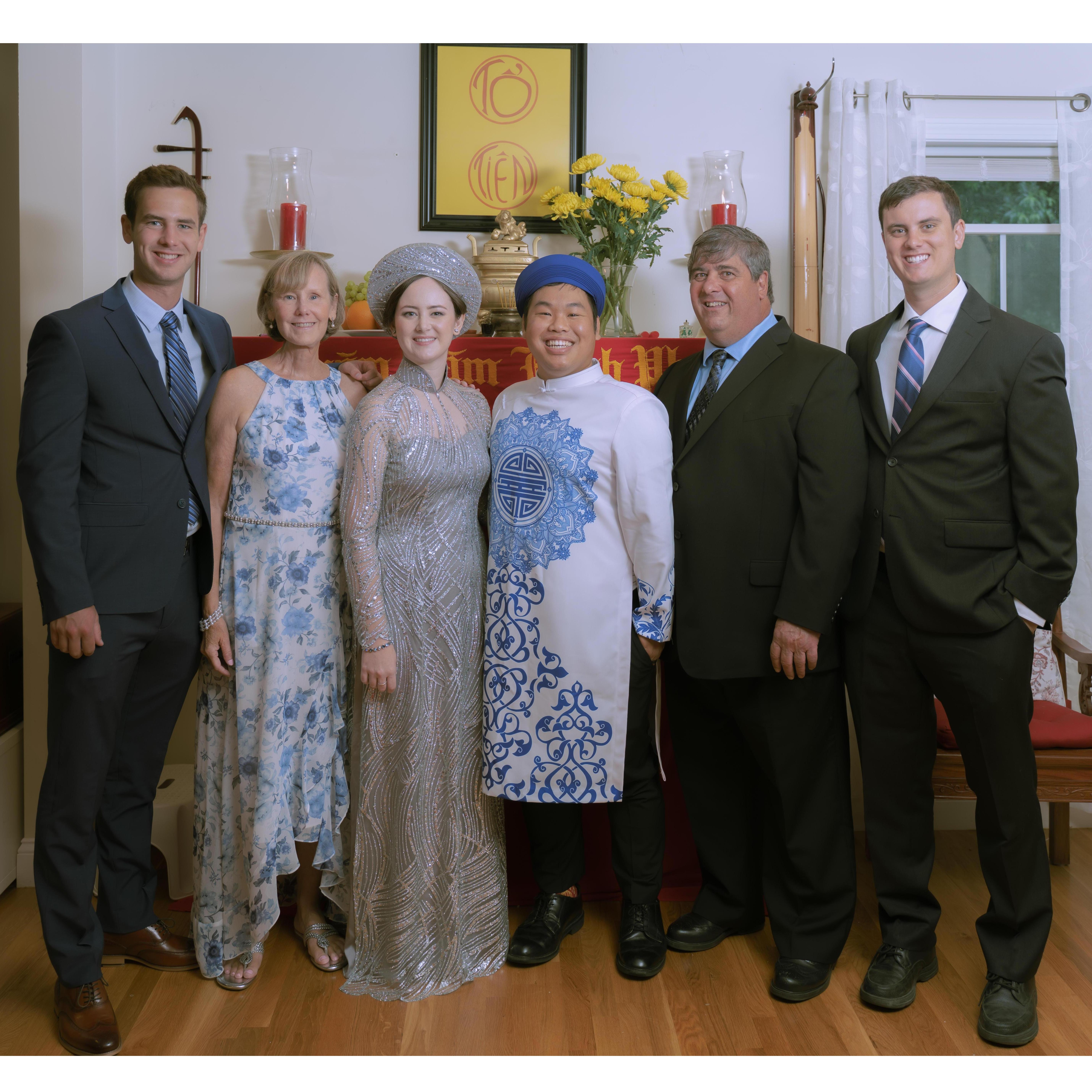 The bride's family