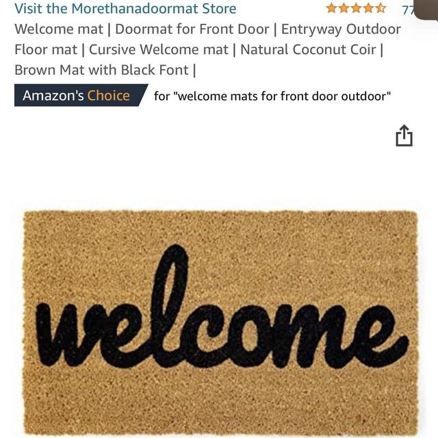Welcome Door Mat