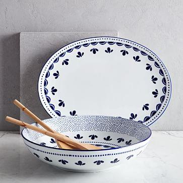 Scallop Print Serveware