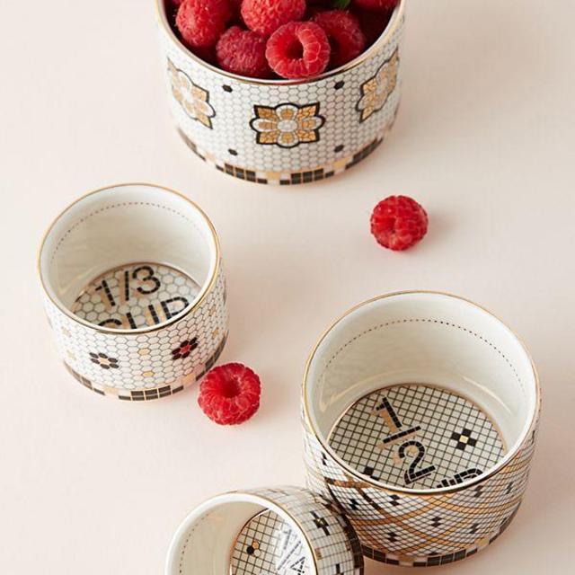 Bistro Tile Measuring Cups, Set of 4