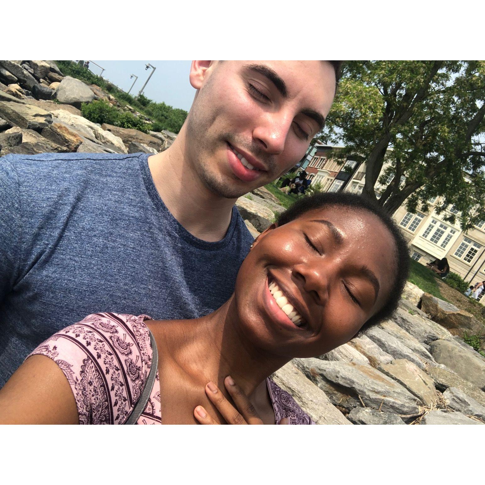 Alec cannot see in the bright light.